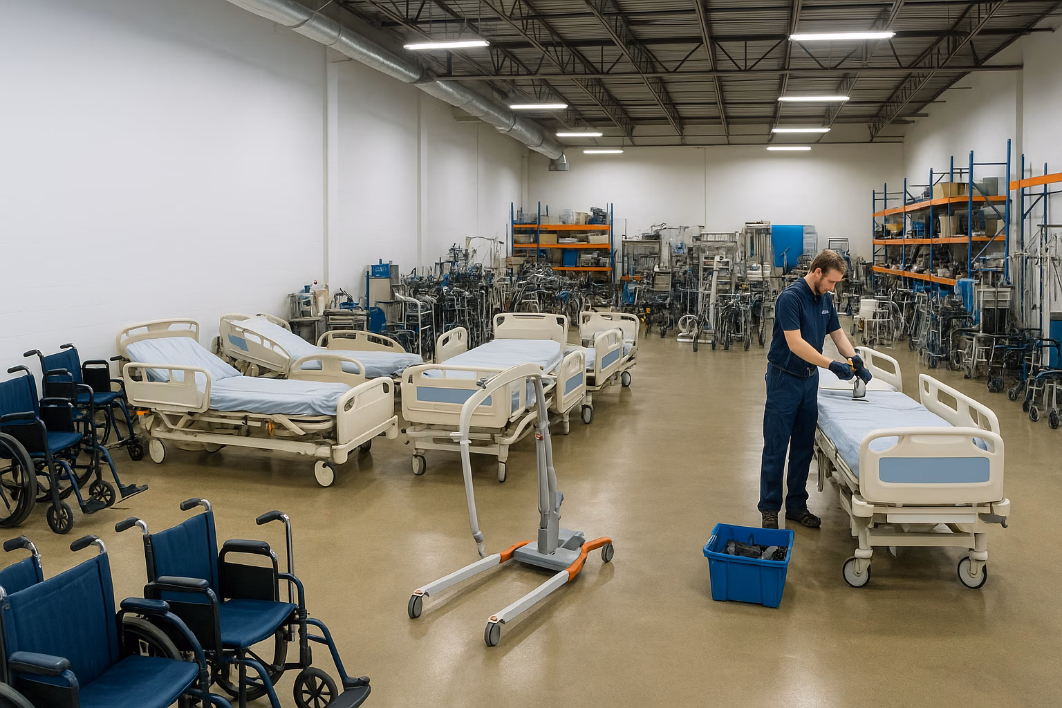 medical equipment recycling center