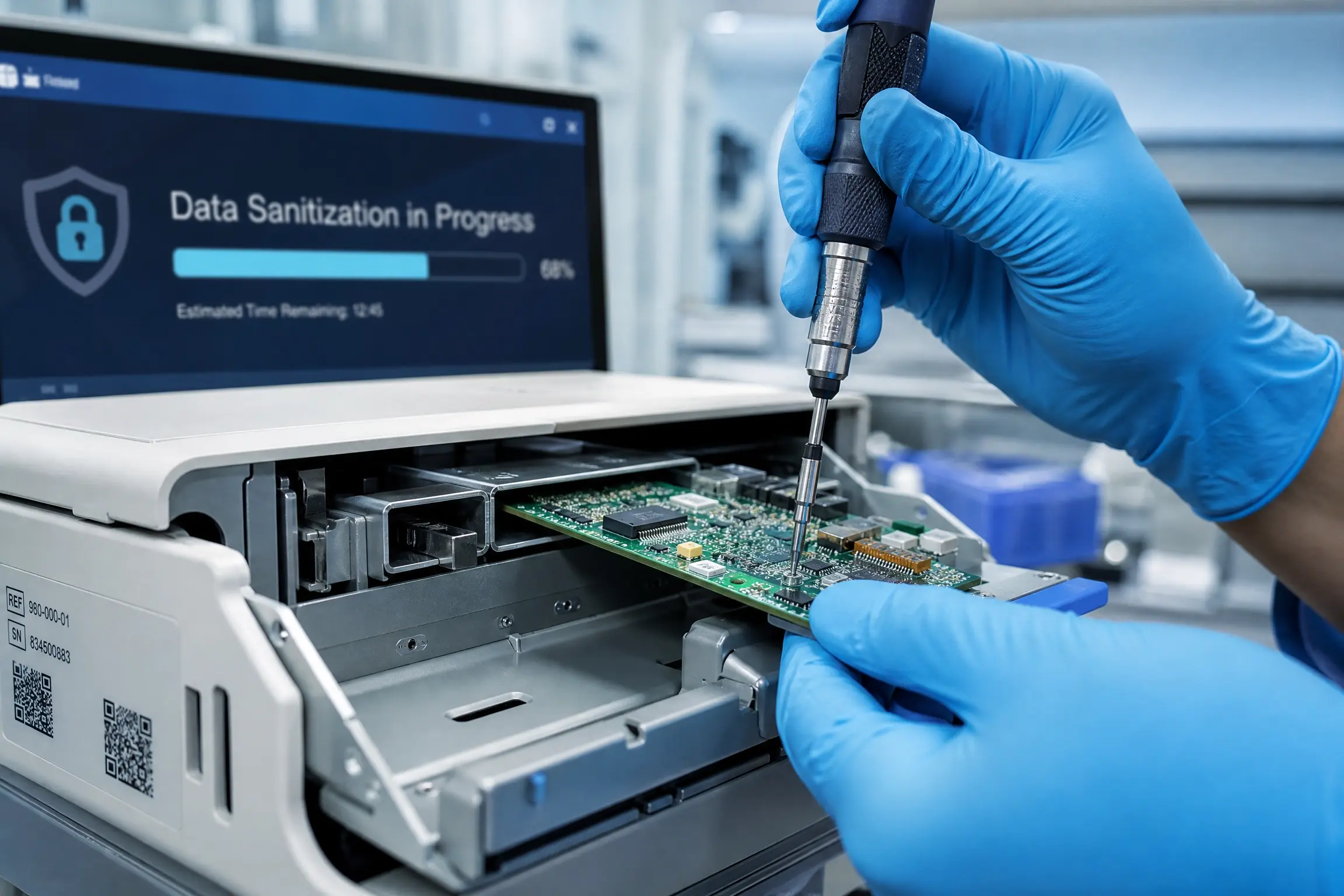 phaco machine disposal Australia data compliance and patient record sanitisation for ophthalmic surgical equipment recycling