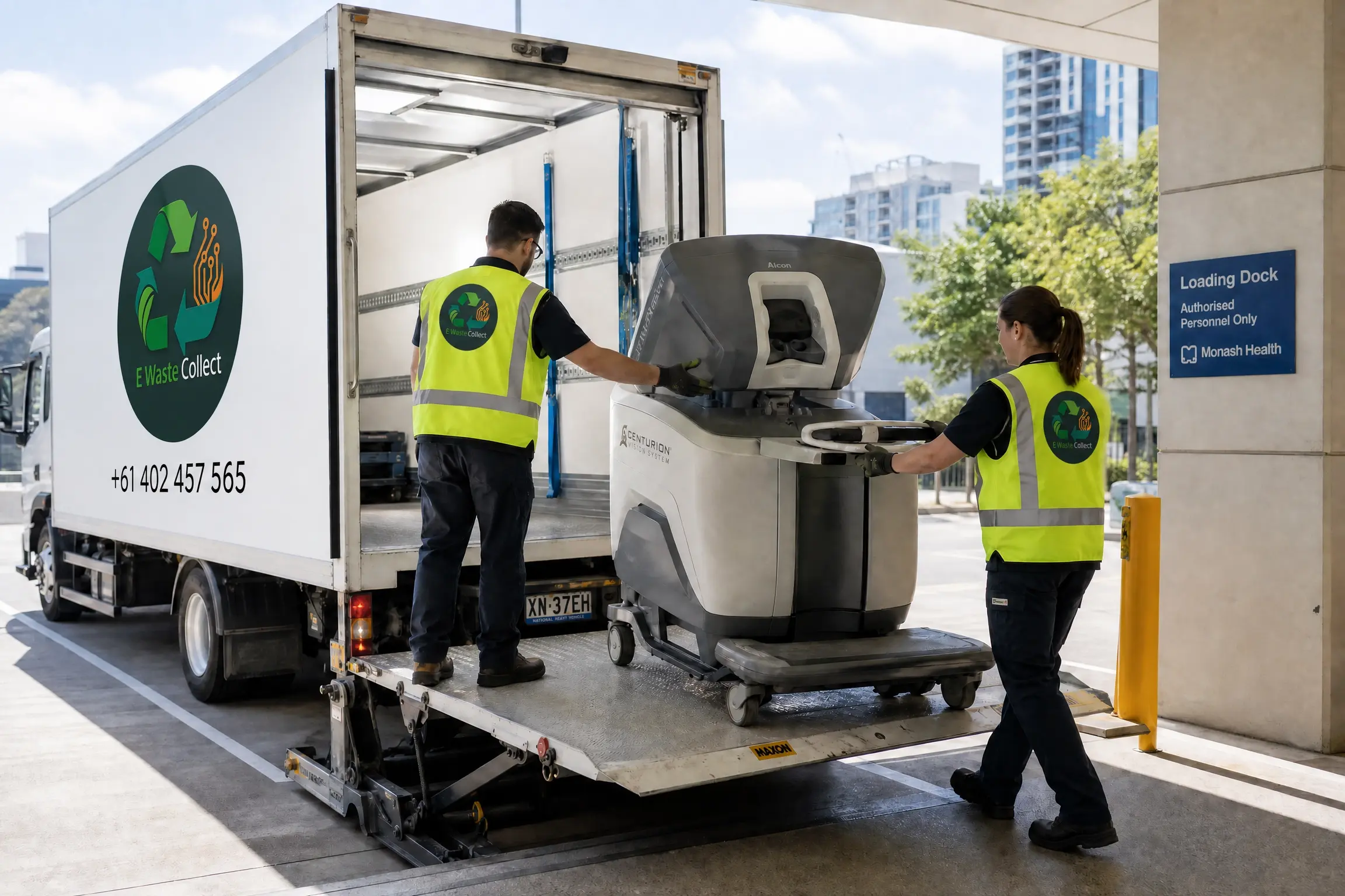 phacoemulsification machine recycling Australia compliance documentation and recycling certificates for ophthalmic surgical facilities