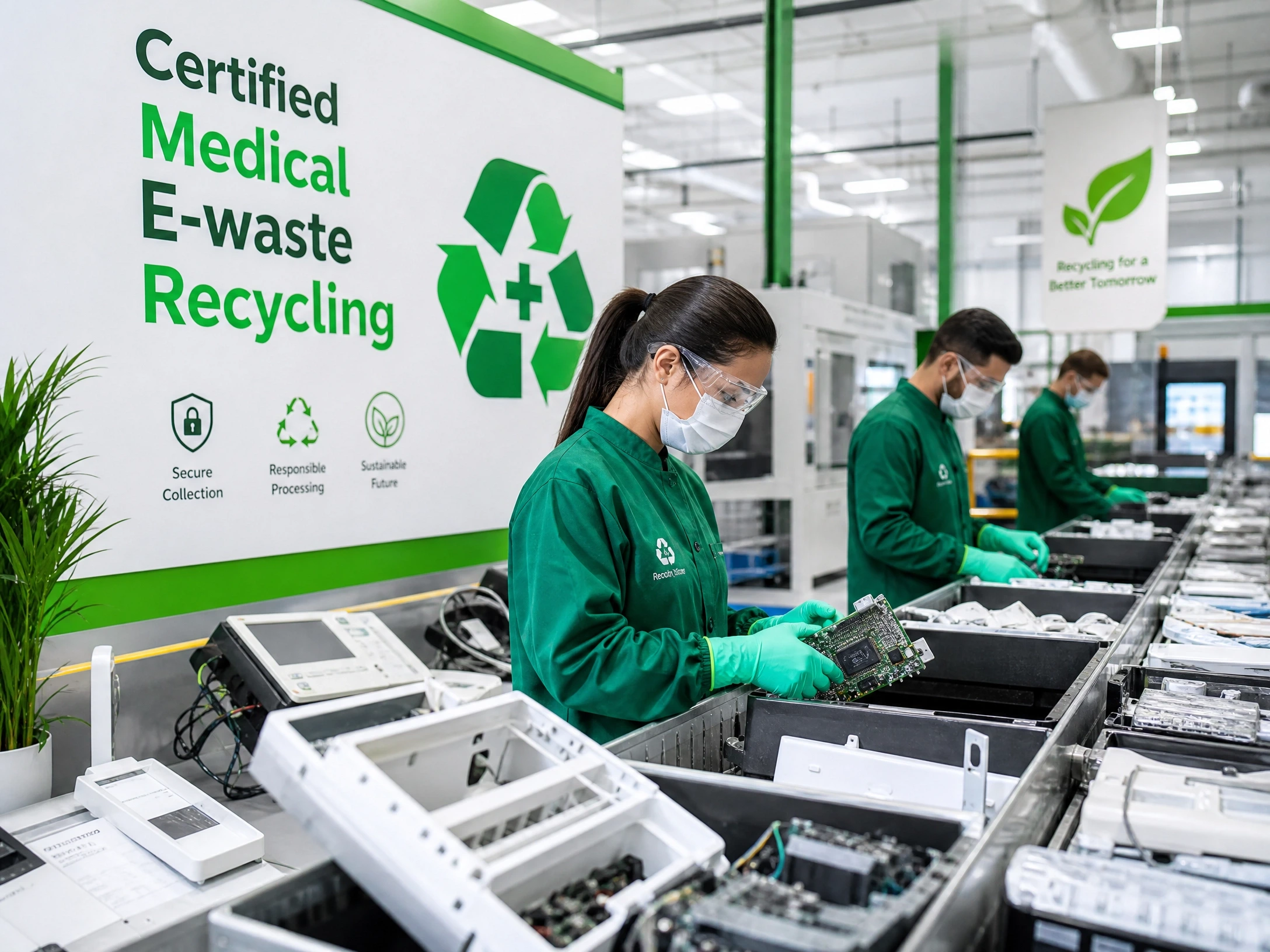 EwasteCollect endoscopy equipment recycling process Australia