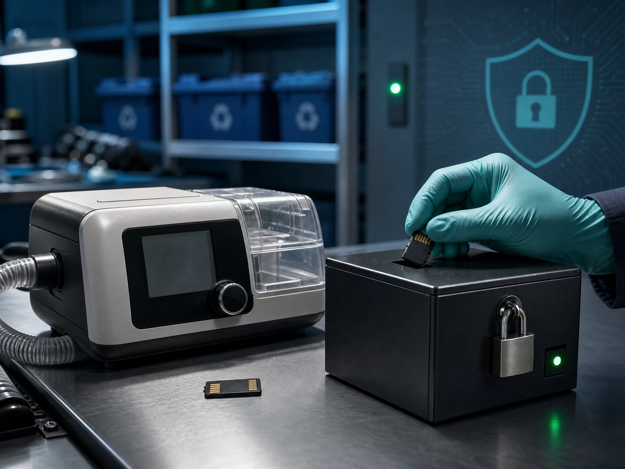 CPAP machine data destruction certificate Australia